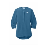MAC-LW713 • Ladies 3/4-Sleeve Textured Crepe Tunic