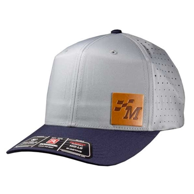 MAC632 •  Richardson M Flag Patch Cap - Navy/Grey